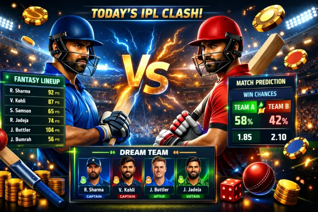 Today’s IPL Clash Preview: Team Lineups, Predictions & Fantasy Dream Teams