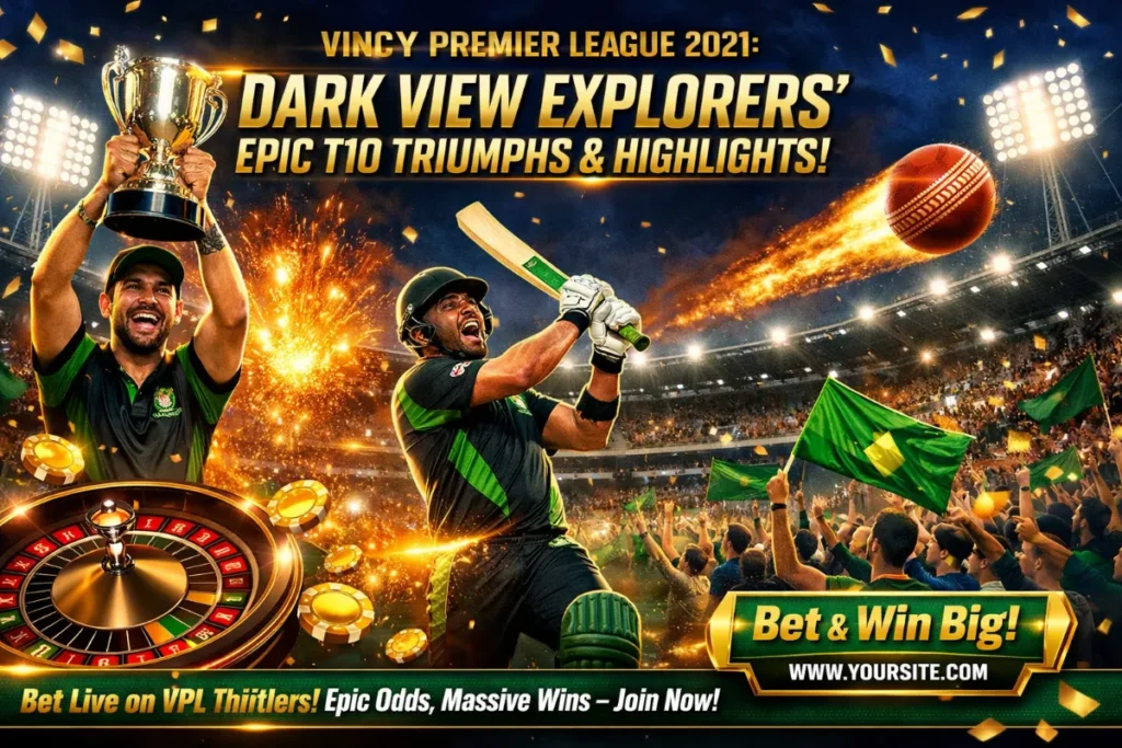 Vincy Premier League 2021: Dark View Explorers’ Epic T10 Triumphs and Highlights