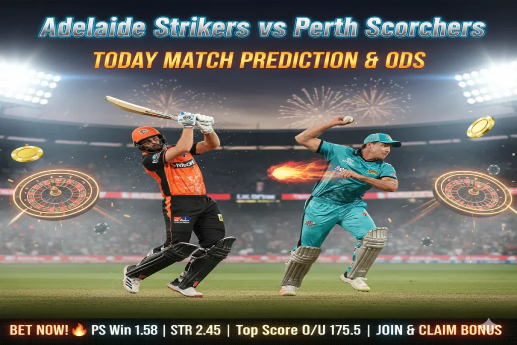 Adelaide Strikers vs Perth Scorchers Today Match Prediction & Odds