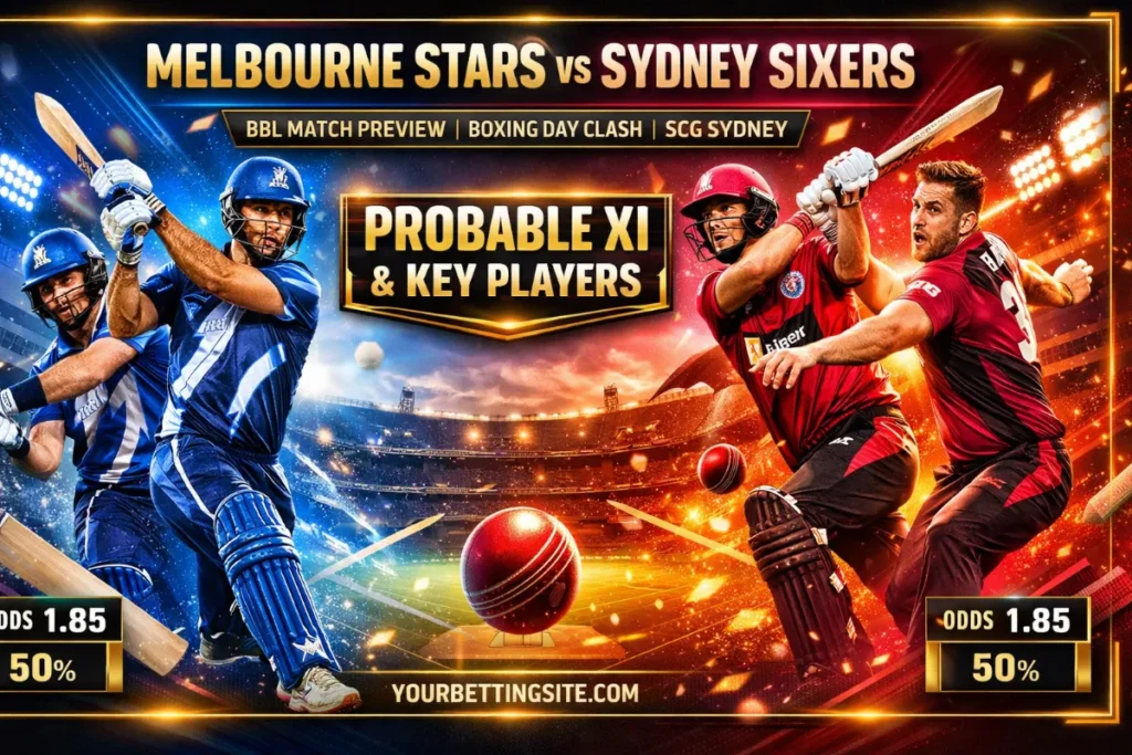 Melbourne Stars vs Sydney Sixers – BBL Match Preview – Probable XI & Key Players to Watch